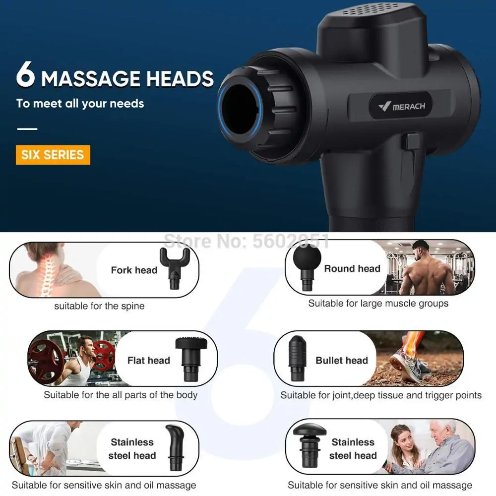 Rechargeable Muscle Massage Gun Pro 💆‍♂️⚡